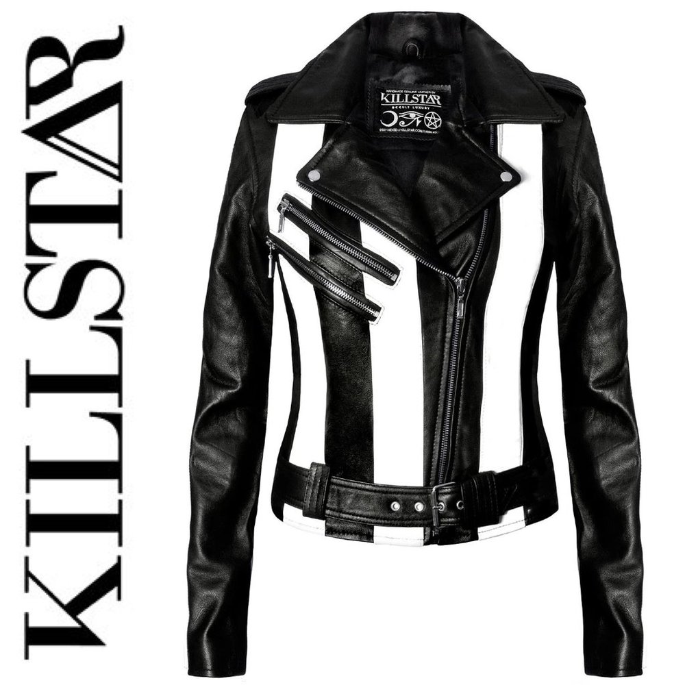 Beetlejuice Vegan Leather Jacket ▪️ Killstar